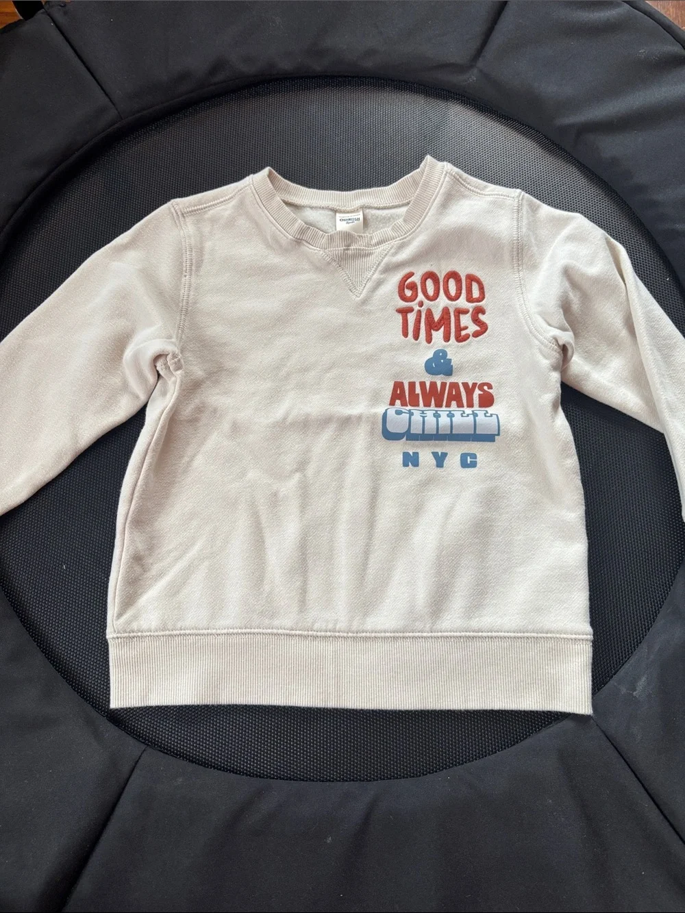 OshKosh B'gosh Beige Sweatshirt with Red & Blue Graphic